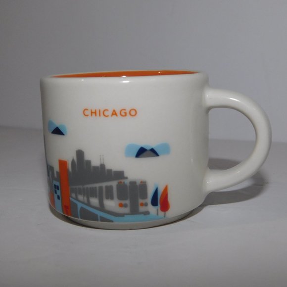 2017 Starbucks YOU ARE HERE Chicago Mini Mug Ornament 2 oz Demitasses - Picture 3 of 9